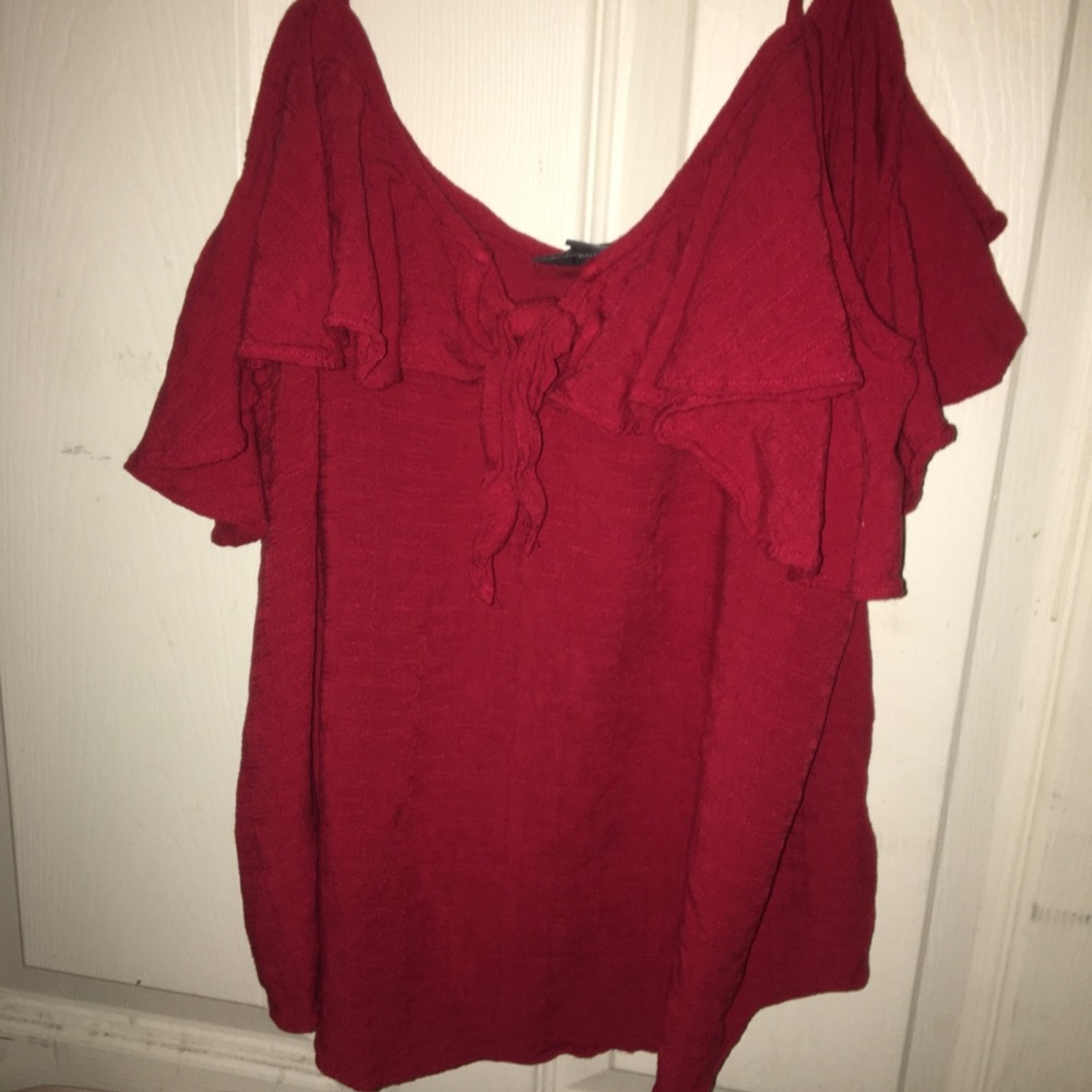 spaghetti strapped off the shoulder dress shirt
